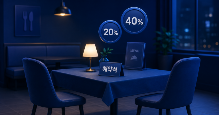 노쇼 위약금 음식점 유형별 상한 비교