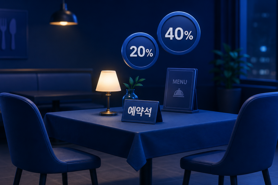 노쇼 위약금 음식점 유형별 상한 비교