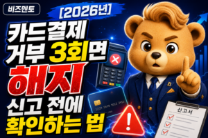 카드결제 거부3회면 해지신고 가능