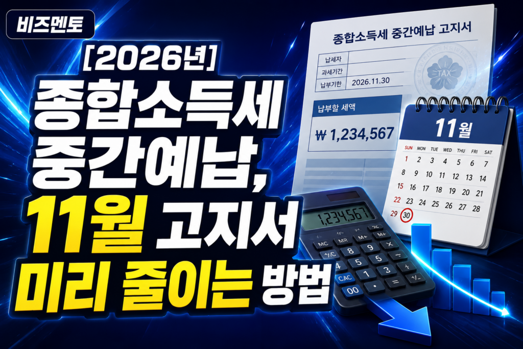 종합소득세 중간예납
