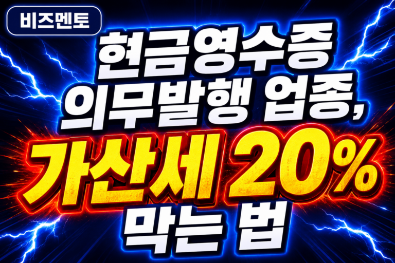 현금영수증 의무발행 업종
