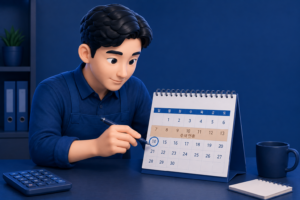 추석 연휴 카드 정산 매출일별 입금일 계산표