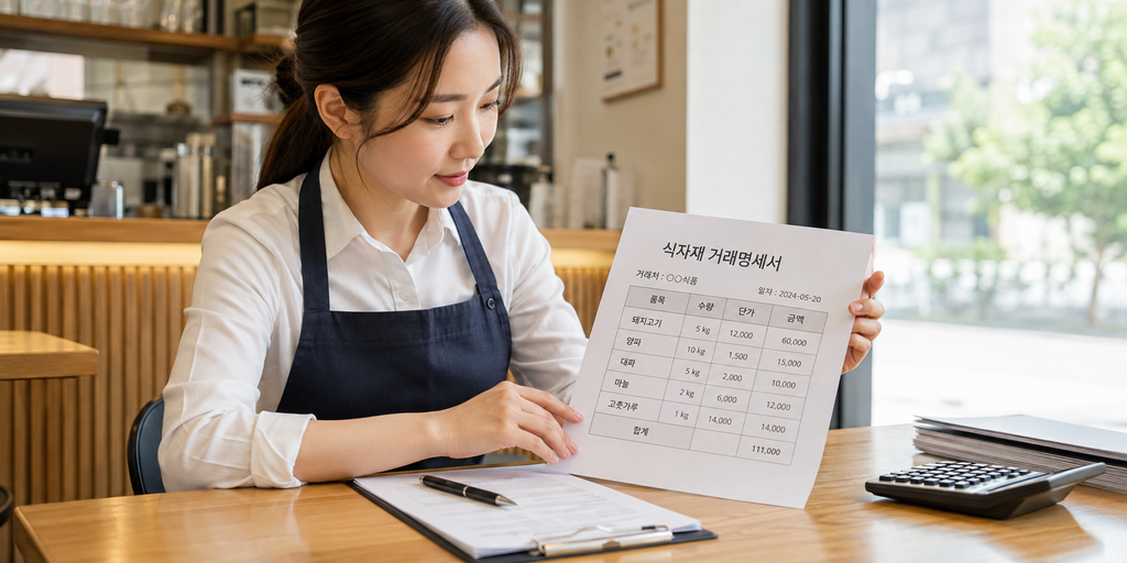 의제매입세액공제 대상 매입 확인