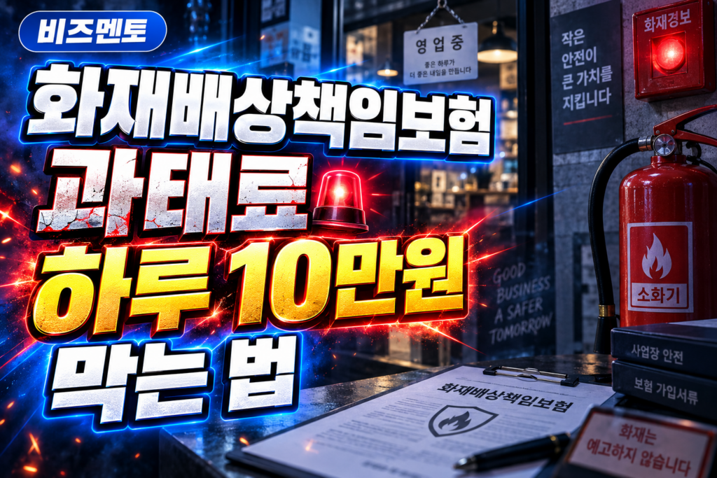 화재배상책임보험 과태료 하루 10만원 막는 법