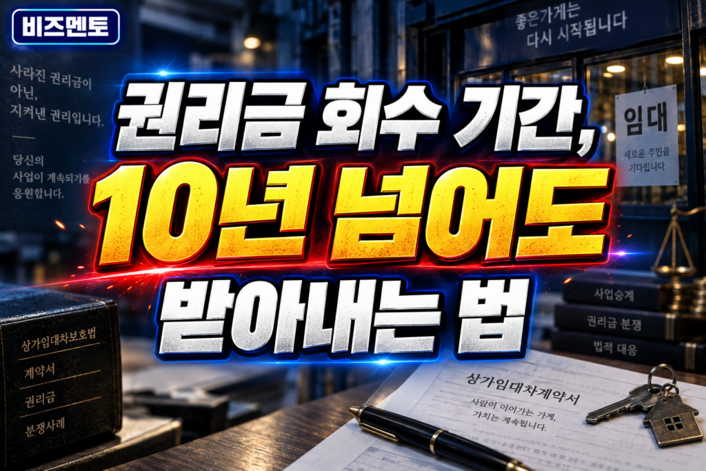 권리금 회수 기간, 10년 넘어도 받아내는 법
