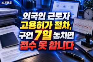 외국인 근로자 고용허가 절차, 구인 7일 놓치면 접수 못 합니다