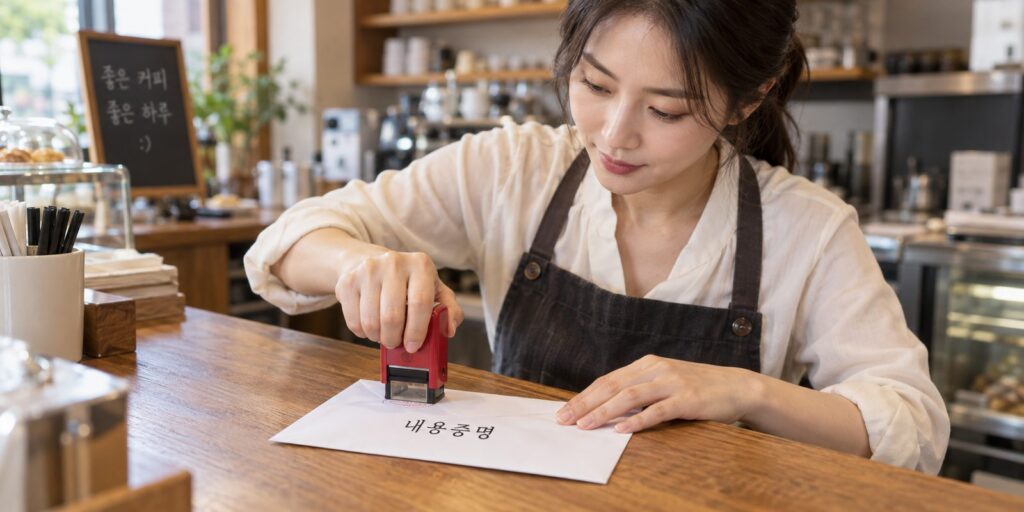본부에 보낸 협의 요구 서면을 보관하는 모습