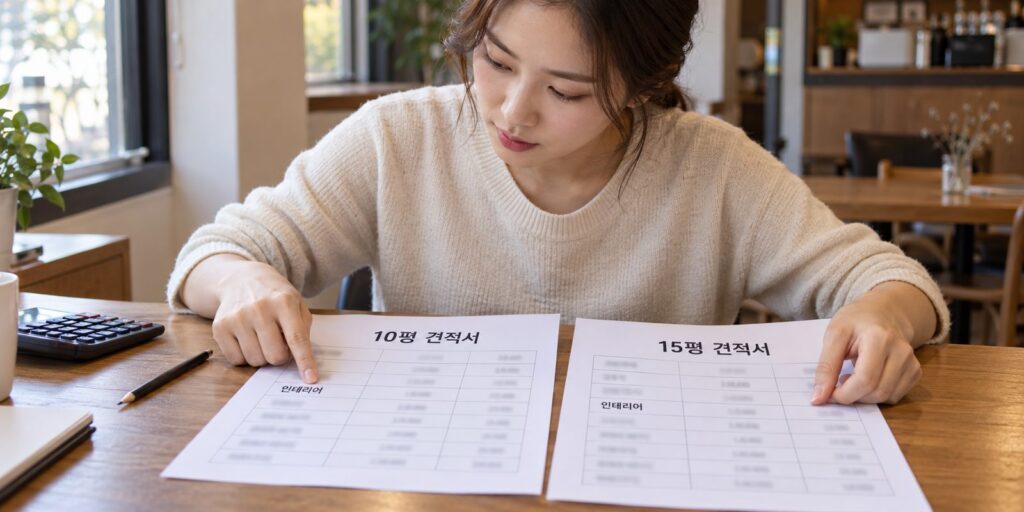 메가커피 창업비용 평수별 견적서 비교