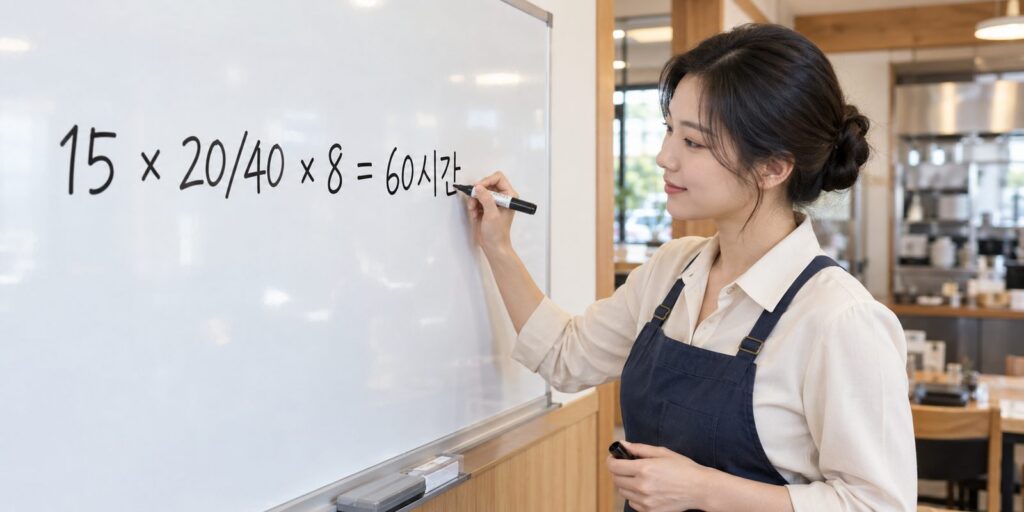 알바 연차수당 시간 단위 계산 예시